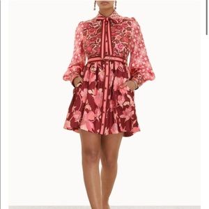 Zimmerman concert spliced shirt mini dress-size 1 NWT